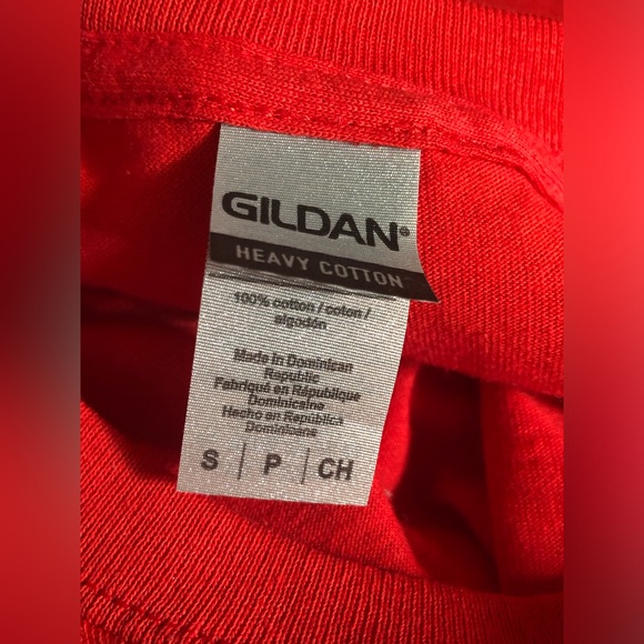 NWOT Lonely World Pinned Roses Embroidered Tee in Red - Picture 4 of 8